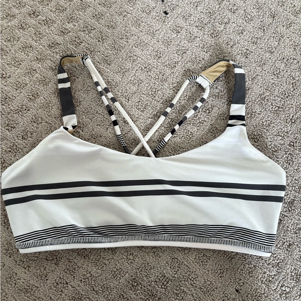 Lululemon Striped Women's Bralette - Black and White